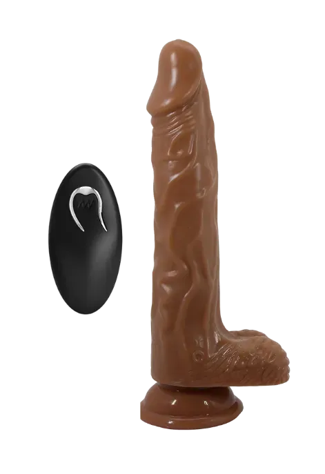 Dildo z realistyczną teksturą i wibracjami