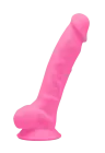 Fosforyzujące, realistyczne dildo 17,6 cm