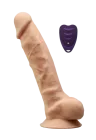 Realistyczne, wibrujące dildo z funkcją sterowania pilotem