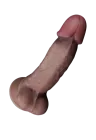 Dużych rozmiarów dildo z widoczną strukturą żył