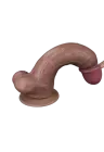 Dużych rozmiarów dildo z widoczną strukturą żył