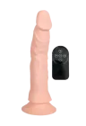 Realistyczne, wibrujące dildo z  przyssawką i pilotem do sterowania