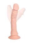 Realistyczne, wibrujące dildo z  przyssawką i pilotem do sterowania
