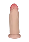 Cieliste, realistyczne dildo z cyberskóry 15 cm