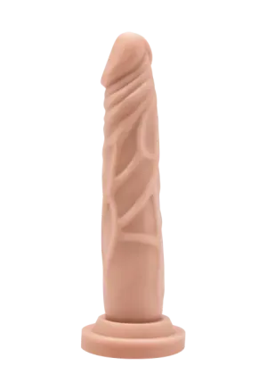 Niewielkie, realistyczne dildo bez jąder z przyssawką - 18 cm