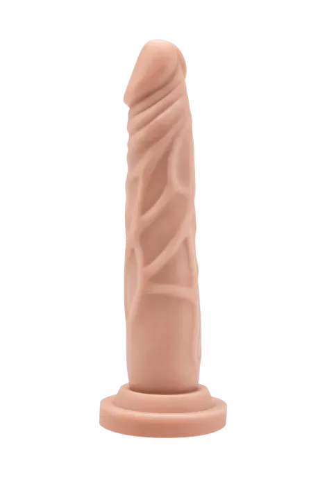 Niewielkie, realistyczne dildo bez jąder z przyssawką - 18 cm