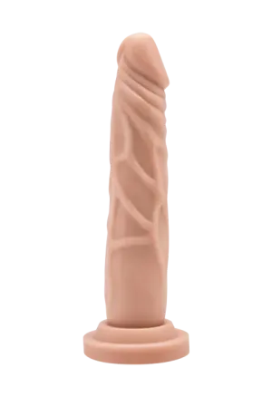 Niewielkie, realistyczne dildo bez jąder z przyssawką - 18 cm