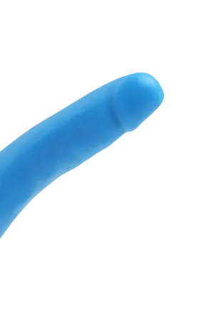 Niebieskie dildo z przyssawką - 15 cm