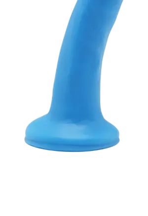 Niebieskie dildo z przyssawką - 15 cm