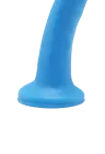 Niebieskie dildo z przyssawką - 15 cm