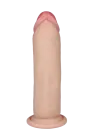 Cieliste, realistyczne dildo z cyberskóry 17,5 cm