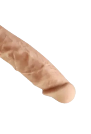 Realistyczne, duże i grube dildo w kolorze cielistym 21,5 cm