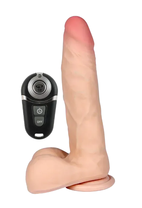 Rotacyjne dildo zasilane USB, sterowane pilotem bezprzewodowym 23 cm Rotacyjne dildo zasilane USB, sterowane pilotem bezprzewodowym 23 cm