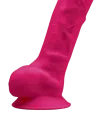 Dildo z termoaktywnego silikonu - 20 cm