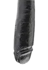 Duże dildo w kolorze czarnym, wytrzymałe - 28 cm