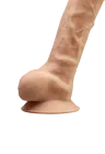 Dildo termoaktywne z jądrami - 20 cm