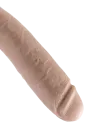 Duże dildo z jądrami, na przyssawce - 25,5 cm