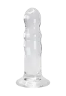 Przezroczyste, żelowe dildo z przyssawką bez jąder