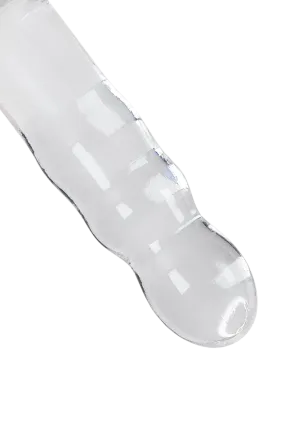 Przezroczyste, żelowe dildo z przyssawką bez jąder