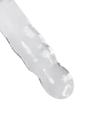 Przezroczyste, żelowe dildo z przyssawką bez jąder