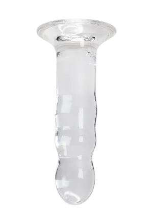 Przezroczyste, żelowe dildo z przyssawką bez jąder