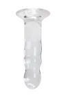 Przezroczyste, żelowe dildo z przyssawką bez jąder