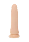 Bardzo realistyczne dildo z cyberskóry z przyssawką, 19,5 cm