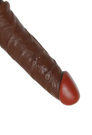 Dildo z jądrami i przyssawką - 19 cm