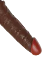 Dildo z jądrami i przyssawką - 19 cm