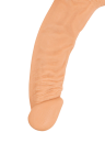 Dildo z przyssawką i wibracjami z silikonu medycznego - 22 cm