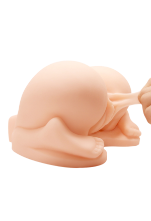 Elastyczny masturbator - wypięte pośladki: anus i wagina