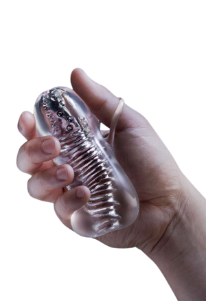 Poręczny masturbator - tuba ze stymulującą fakturą