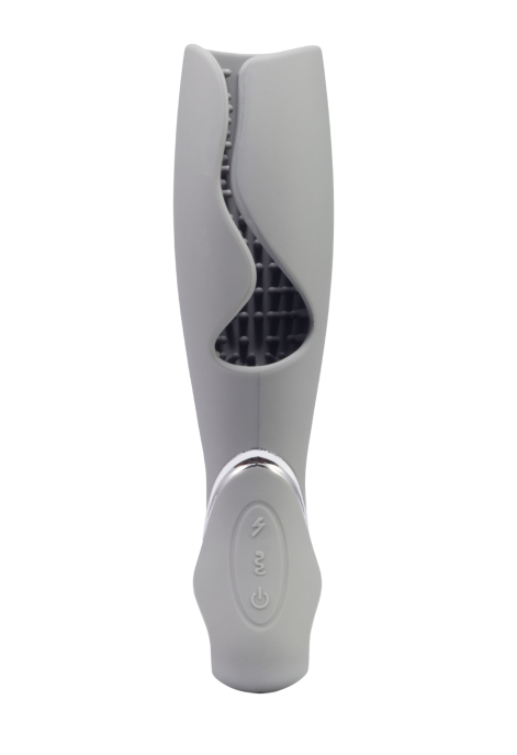 Elegancki masturbator dla mężczyzn - szary, ładowany USB