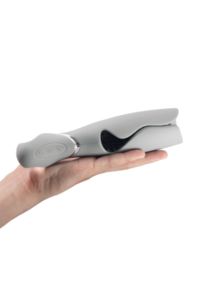 Elegancki masturbator dla mężczyzn - szary, ładowany USB