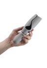 Elegancki masturbator dla mężczyzn - szary, ładowany USB