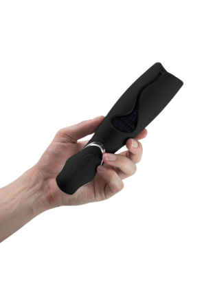 Elegancki masturbator dla mężczyzn - czarny, ładowany USB