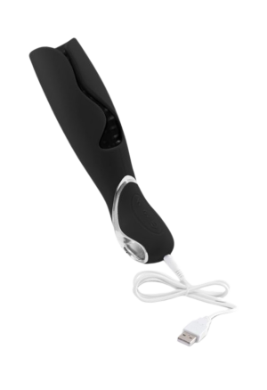 Elegancki masturbator dla mężczyzn - czarny, ładowany USB