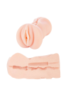 Masturbator z wibracjami - wagina z cyberskóry