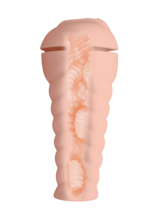 Sztuczna wagina z wibracją - masturbator na przyssawce