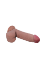 Realistyczne dildo z przyssawką i przesuwną skórką - 20,5cm