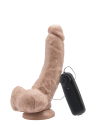 Dildo z realistyczną teksturą żył - sterowane za pomocą pilota