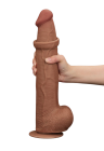 Realistyczne, duże dildo ze stymulującą fakturą