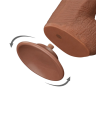 Realistyczne, duże dildo ze stymulującą fakturą