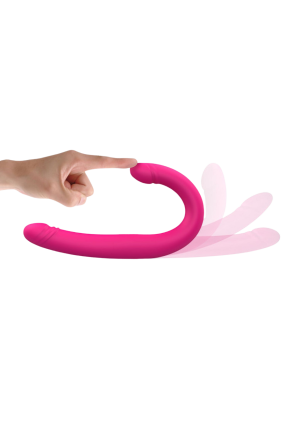 Dildo z wibracjami oraz ruchem posuwistym - 45 cm