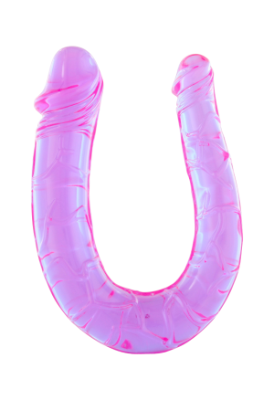Niewielkie, podwójne, żelowe dildo