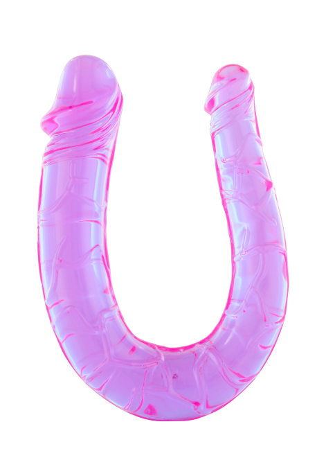 Niewielkie, podwójne, żelowe dildo