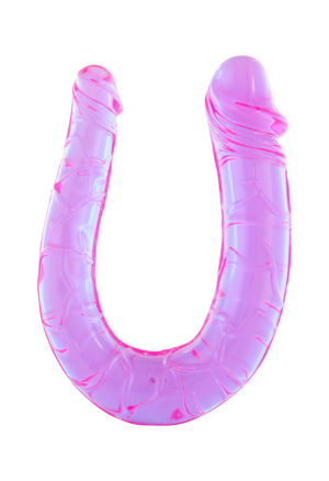 Niewielkie, podwójne, żelowe dildo