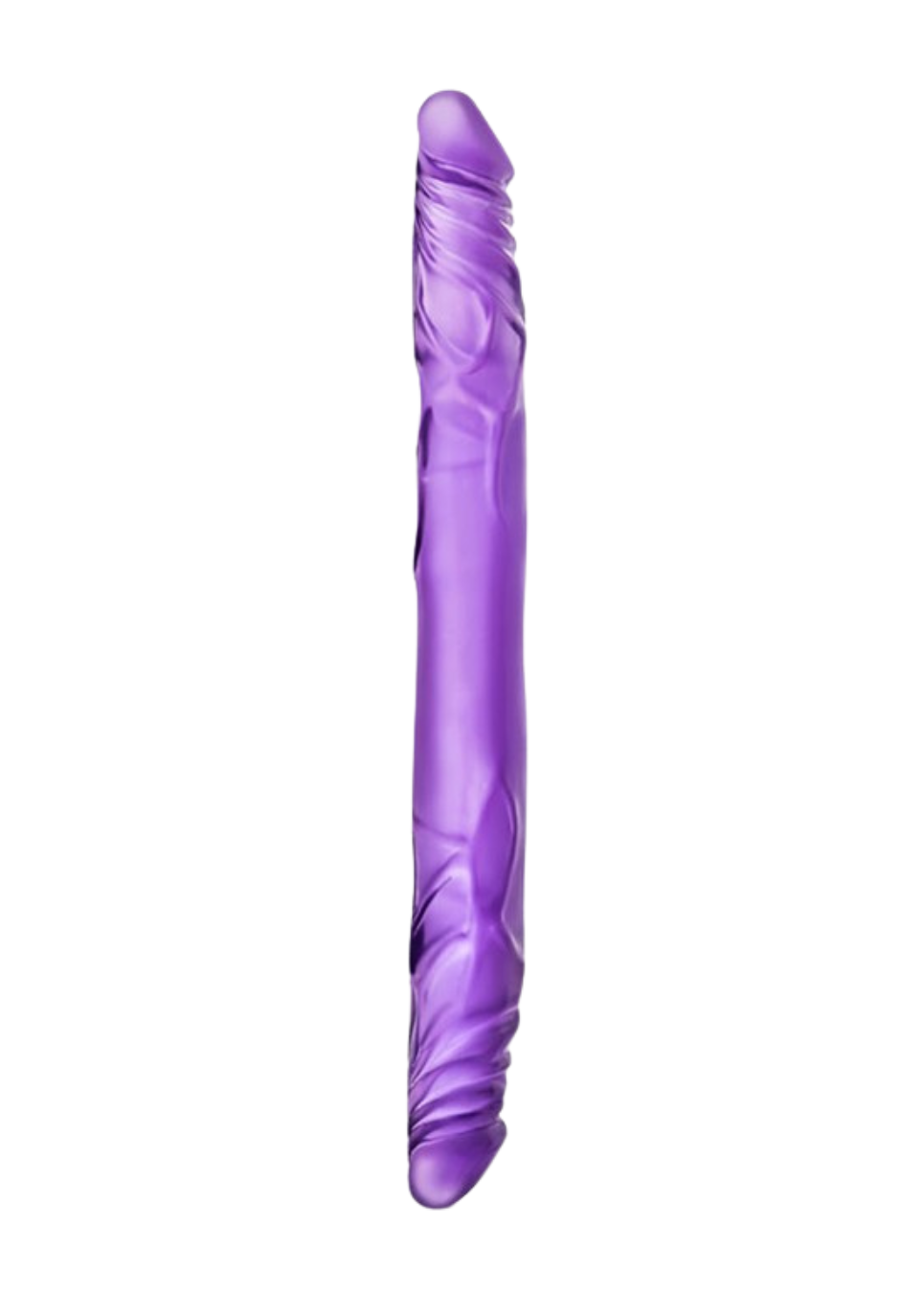 Podwójne, żelowe dildo - 41 cm, fioletowe Podwójne, żelowe dildo - 41 cm, fioletowe