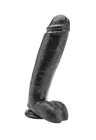 Duże dildo w kolorze czarnym