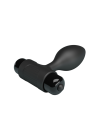 Plug analny z  wibracjami w kolorze czarnym